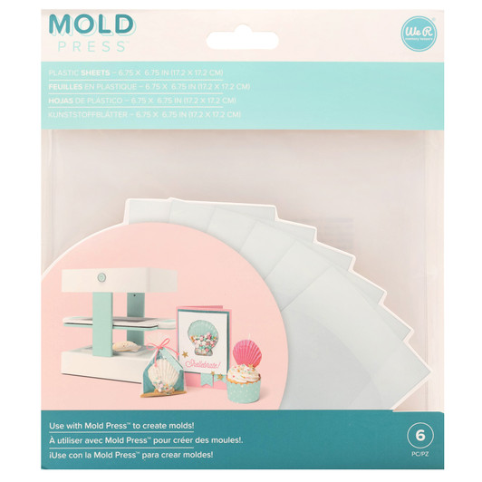 We R Memory Keepers Mold Press Clear Plastic Sheets 6/Pkg