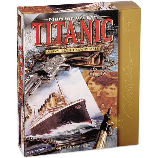 University Games Jigsaw Shaped Puzzle 1000 Pc. - Murder On The Titanic