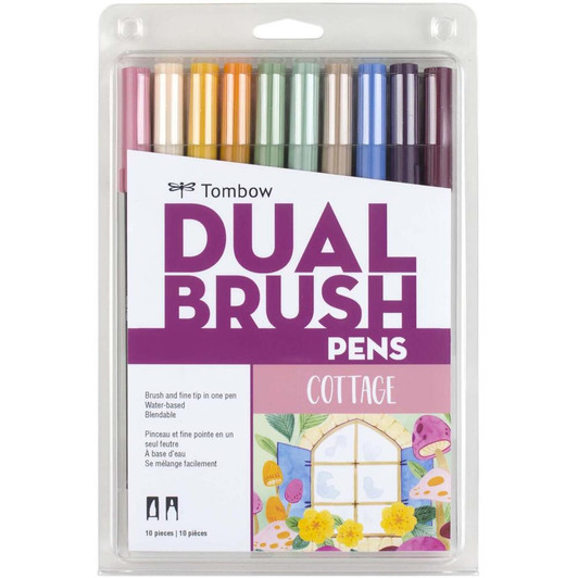 Tombow Dual Brush Pens 10/Pkg - Cottage