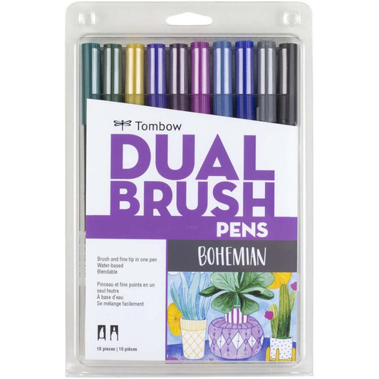 Tombow Dual Brush Pens 10/Pkg - Bohemian
