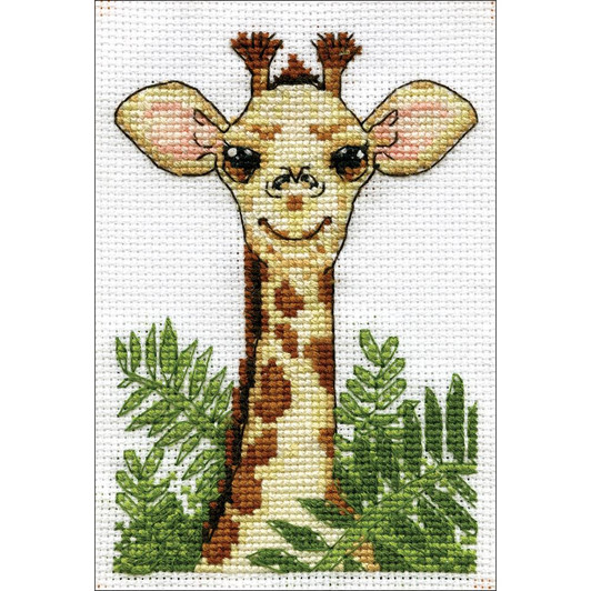 Design Works Stitch & Mat Counted Cross Stitch Kit - Giraffe