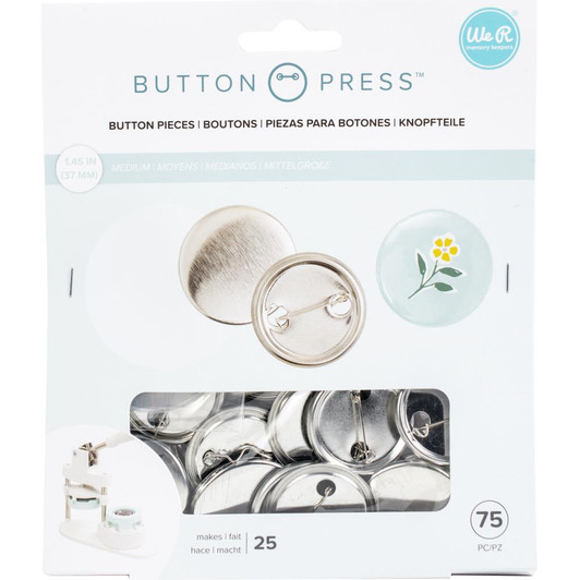 We R Makers Button Press Refill Pack 25/Pkg - Medium (37mm)