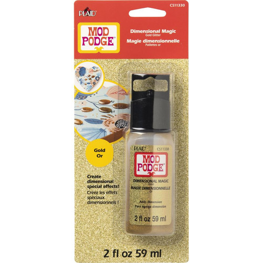 Mod Podge Gold Brush Applicator 4-Inch, 12917 Taklon, 1 Pack