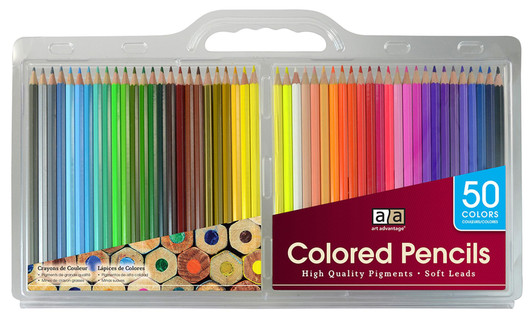 Art Advantage Colored Pencils 50 Colors