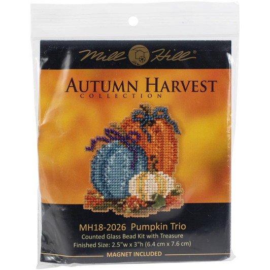 Mill Hill Counted Cross Stitch Ornament Kit - Sunflower Pumpkin