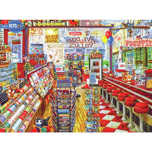 Cra-Z-Art The Local Five And Dime Jigsaw Puzzle 1000 Pieces