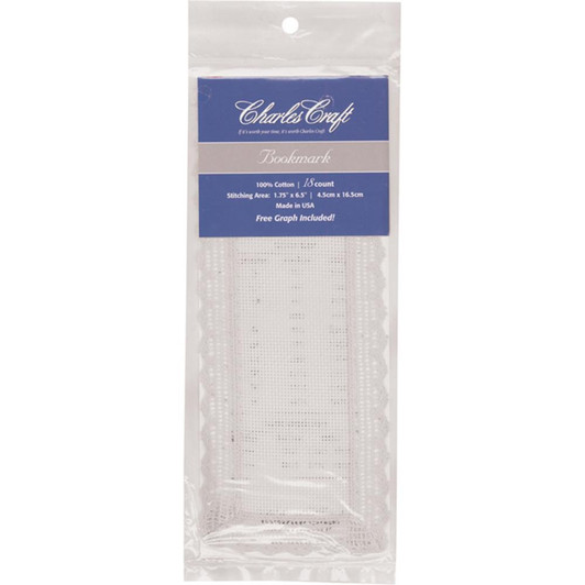 DMC Charles Craft Lace Edged Bookmark 18 Count
