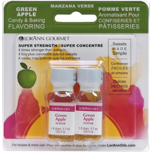 Lorann Oils Green Apple Candy & Baking Flavoring .125oz 2/Pkg