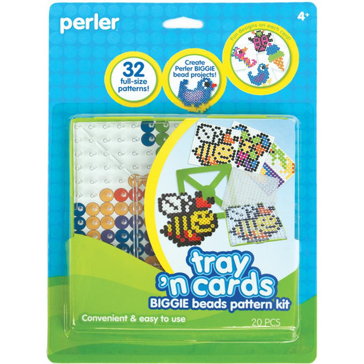 Perler Tray 'n Cards BIGGIE Pattern Kit