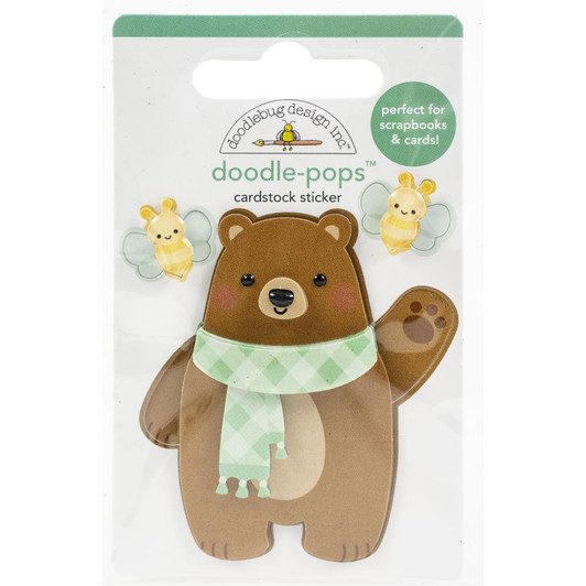 Doodlebug Doodle-Pops Beary Cute 3D Stickers