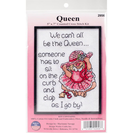The Queen Counted Cross Stitch Kit | Design Works
