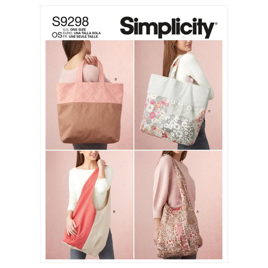 Simplicity Market Tote Bags Sewing Pattern #S9298