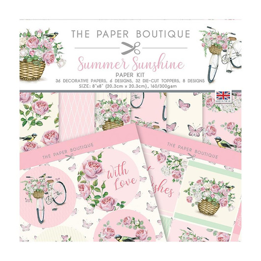 The Paper Boutique Summer Sunshine Paper Kit 8"X8"