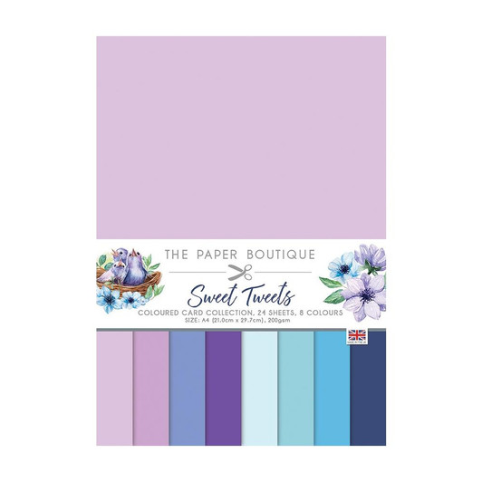 The Paper Boutique Sweet Tweets Color Card Collection A4
