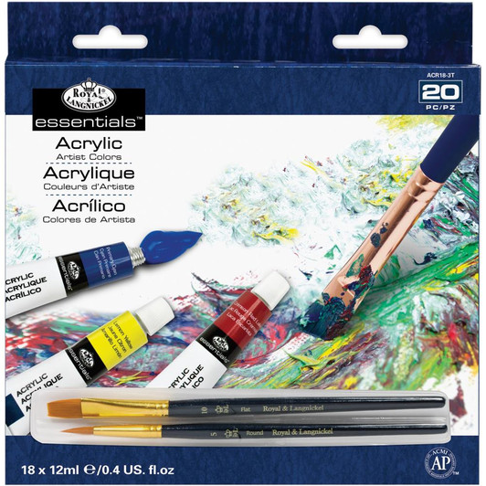 Royal & Langnickel essentials™ Acrylic Paints 12ml 18/Pkg