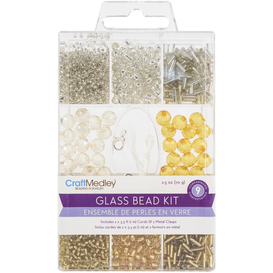 Multicraft Craft Glass Bead Kit 90g | Metallique