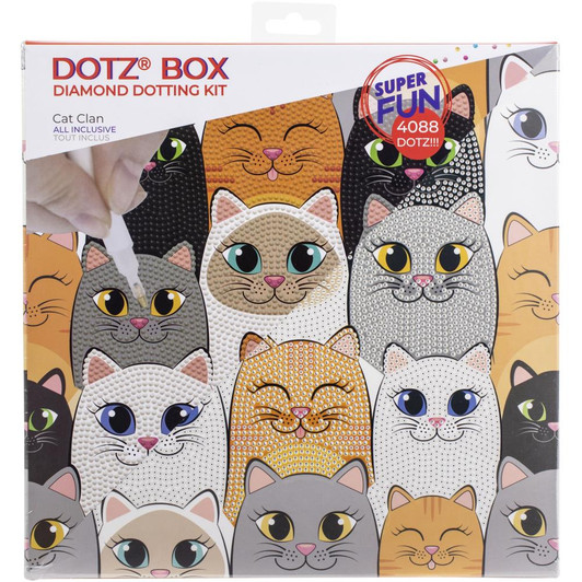 Diamond Dotz Box Cat Clan Diamond Facet Art Kit