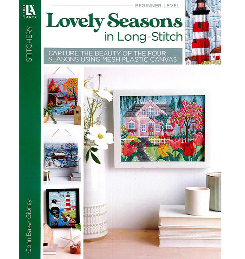 Leisure Arts Lovley Seasons In Long-Stitch Plastic Canvas Pattern Book