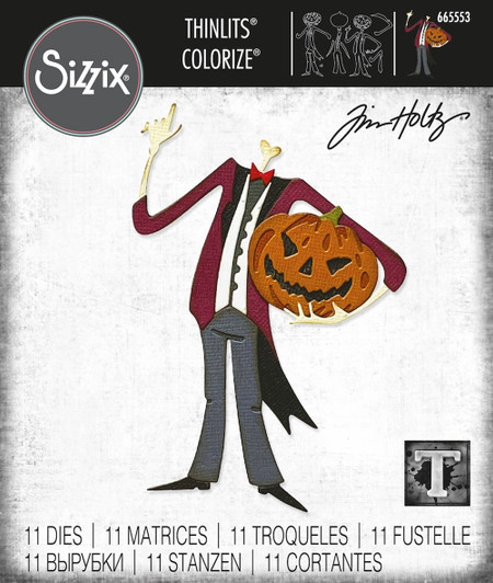 Sizzix Thinlits Pumpkinhead Colorize Dies By Tim Holtz
