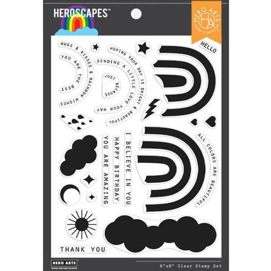 Hero Arts Rainbow Heroscape Clear Stamps