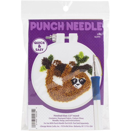 Design Works Sloth Punch Needle Kit
