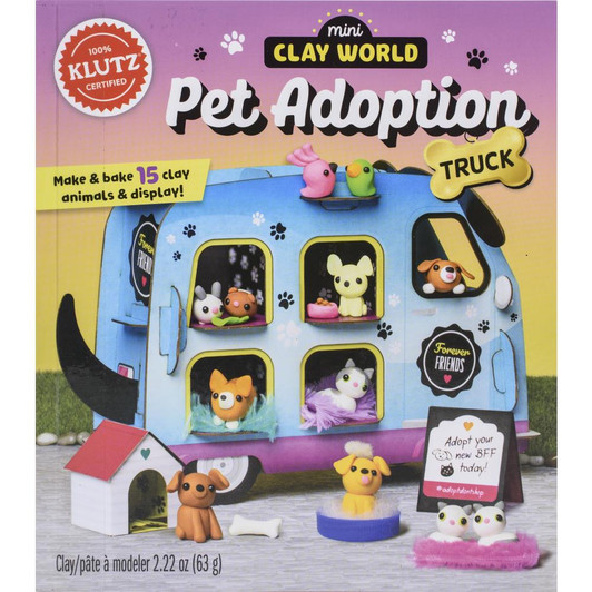 Klutz Mini Clay World Pet Adoption Truck Book Kit