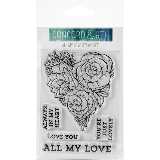 Concord & 9th All My Love Clear Stamps