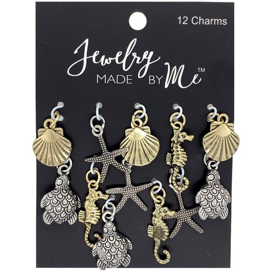 Jewelry Made By Me Sea Life Charms 12/Pkg