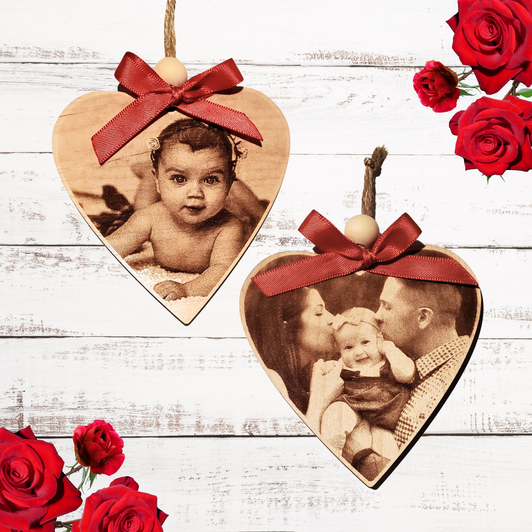 Personalized Heart Photo Ornament