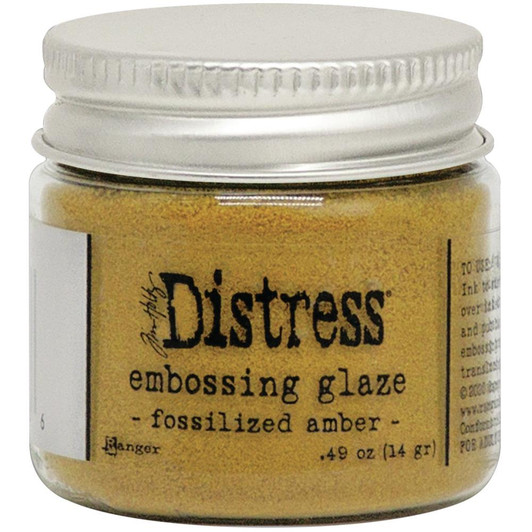 Ranger Distress Embossing Glaze By Tim Holtz | Fossilized Amber