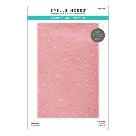 Spellbinders Embossing Folder | Celebrate You Collection | Splatter