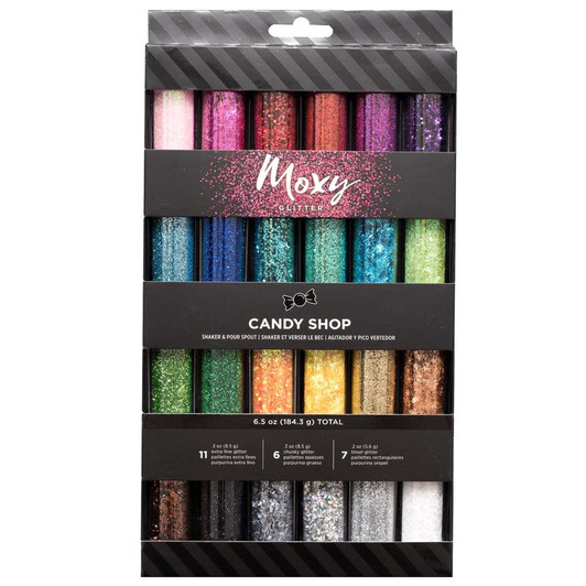 American Crafts Moxy Tinsel & Extra Fine Glitter 24/Pkg | Candy Shop