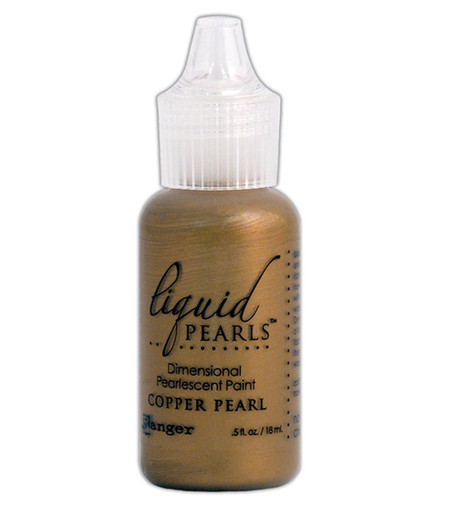 Ranger Liquid Pearls Dimensional Pearlescent Paint .5oz | Copper Pearl