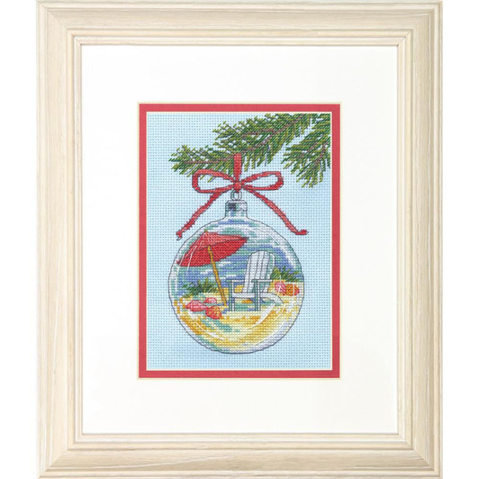 Dimensions Counted Cross Stitch Ornament Kit, Beach