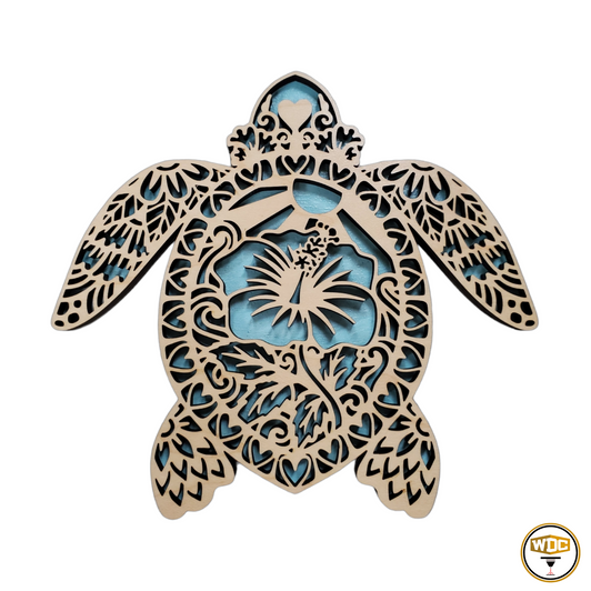 Hawaiian Hibiscus Sea Turtles Wall Art Hawaiian Hibiscus Sea Turtles Wall Art