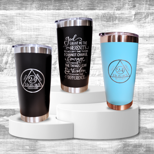 AA 24 Hour Serenity Prayer 20oz Tumbler