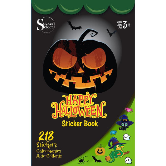 Sticker Select Themed Sticker Book 9.5"X5.75" | Happy Halloween
