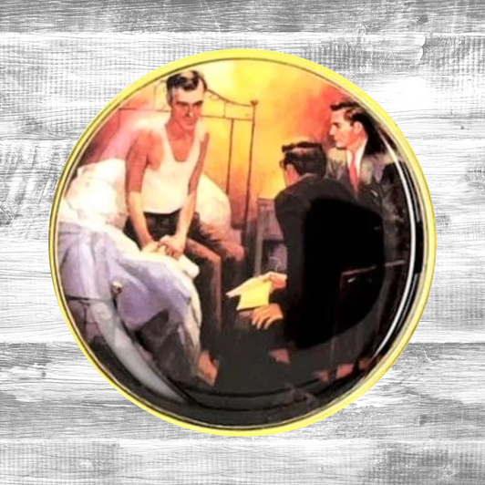 Man On The Bed Affirmation Coin