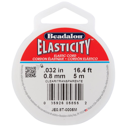 Beadalon Elasticity 0.8mm x 5m | Clear