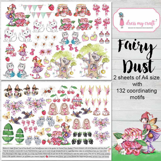 Dress My Craft Image Sheet 240gsm A4 2/Pkg | Fairy dust