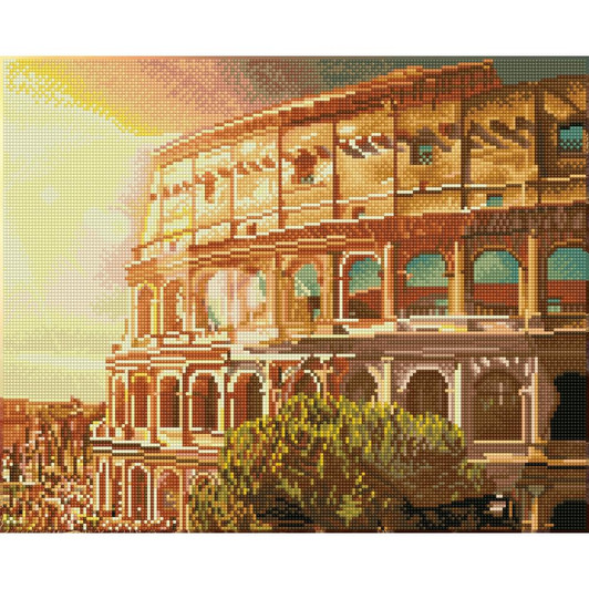 Diamond Dotz Squares Diamond Art Kit | Roman Colosseum