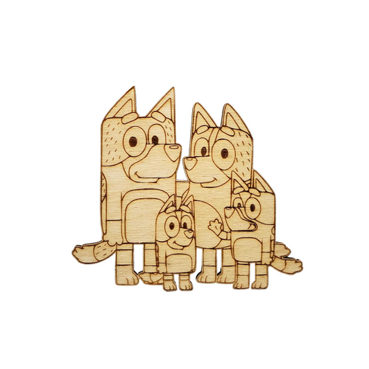 Bluey Family DIY Paint Party Cut-Outs 6/Pkg Bluey Family DIY Paint Party Cut-Outs 6/Pkg