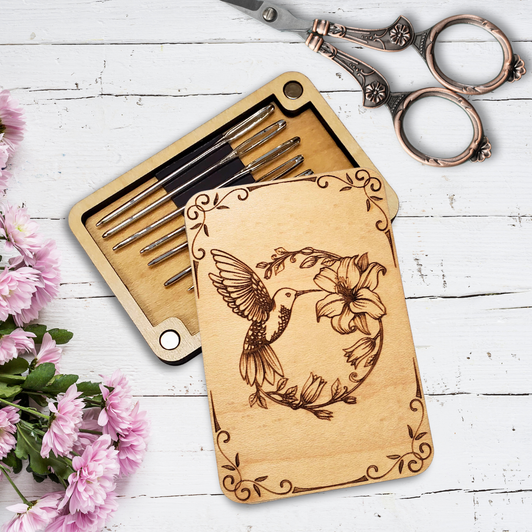 Needle Minder Storage Case - Hummingbird Lily