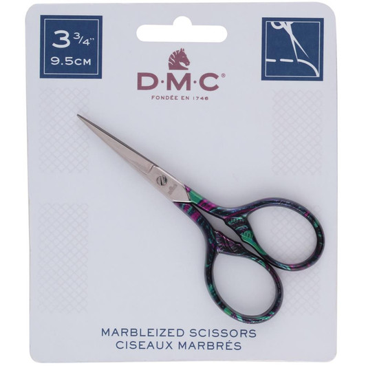 DMC Embroidery Scissors 3.75" | Marbleized Purple Essence