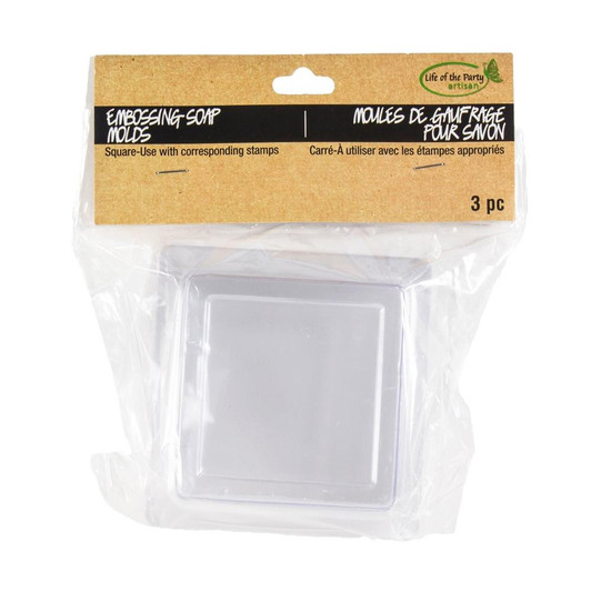 Life Of The Party Soap Embossing Molds 3/Pkg | Square