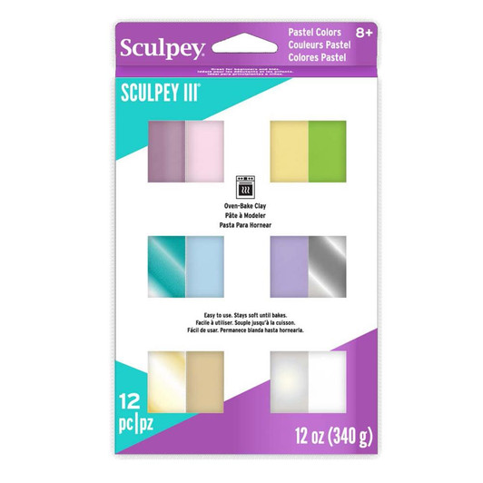Sculpey III Polymer Clay Multipack 1oz 12/Pkg | Pastel Colors