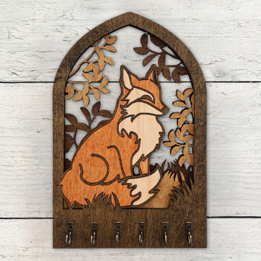 Key Holder Wall Plaque | Fox