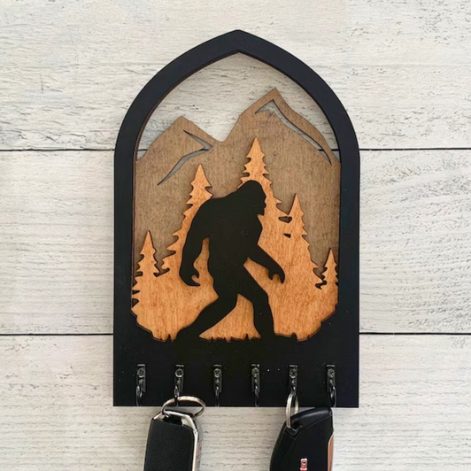 Key Holder Wall Plaque | Bigfoot