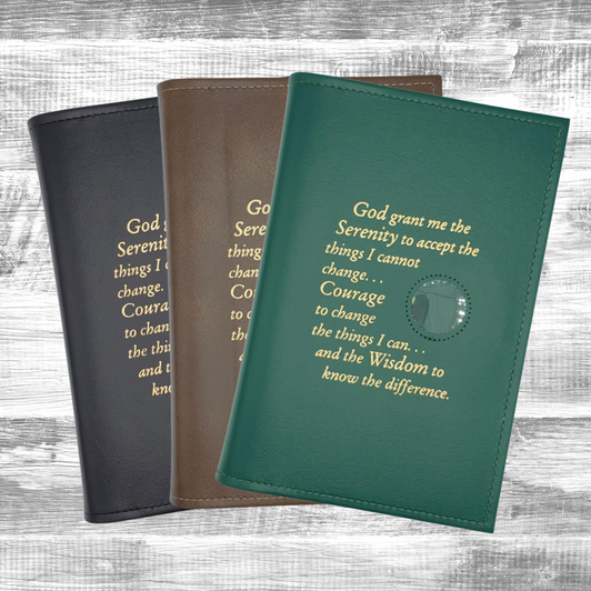 AA Abridged Big Book LARGE Print Book Cover w/Prayer