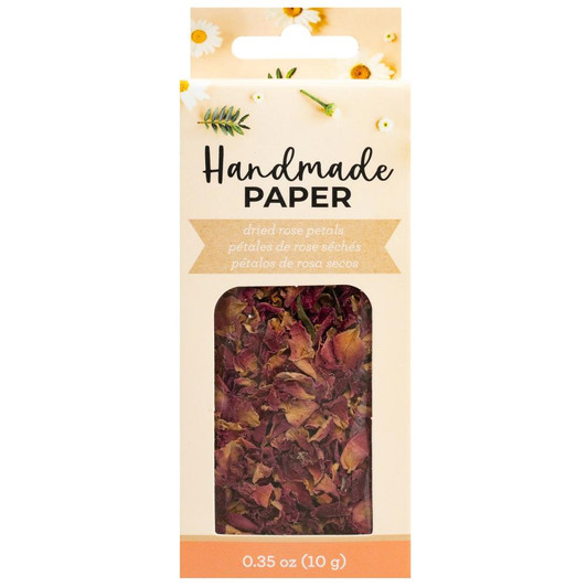 American Crafts Handmade Paper Mix-Ins | Rose Petals